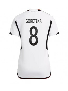 Ženski Nogometna dresi replika Nemčija Leon Goretzka #8 Domači SP 2022 Kratek rokav